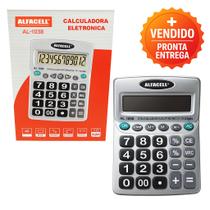 Calculadora Eletrônica 1038B 12 Dígitos Visor Grande Teclas Confortáveis Para Escritório