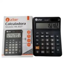 Calculadora Eletrônica 12 Dígitos Aiker AK-J027 - Ideal para Cálculos Diários