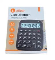 Calculadora Eletrônica 12 Dígitos Aiker AK-J029 - Design Retrô e Funcionalidade Moderna