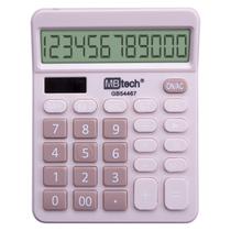 Calculadora Eletrônica 12 Dígitos Rosa MBTech MB54467