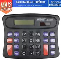 Calculadora Eletronica 8 Digitos Pilha 14x11cm Multi Função Resistente