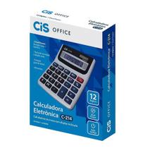 Calculadora Eletrônica De Mesa 12 Dígitos C-214 Cis Office