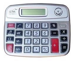 Calculadora Eletrônica De Mesa 8 Dígitos A Pilha Visor Lcd