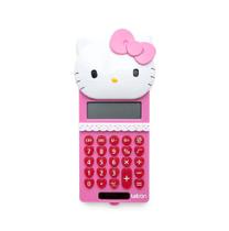 Calculadora Eletrônica Decorada Hello Kitty 8 Dígitos Portátil Letron Temática Papelaria Kwaii Infantil Cálculo