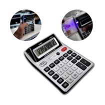 Calculadora Eletrônica Duplo Visor + Luz Verificadora De Nota Falsa