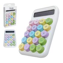 Calculadora Eletronica Retro 10 Digitos A Pilha 14,5x9x2,8cm