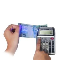 Calculadora Eletrônica X-Cell, 12 Dígitos, Visor Duplo, Detector de Notas Falsas - XC-CA-8101