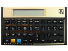 Calculadora Financeira HP 10 Dígitos 120 Funções 12C GOLD BOX Preta