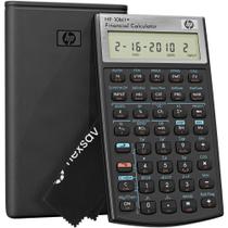 Calculadora Financeira HP 10bII+ com 100+ Funções e Estojo com Pano de Limpeza