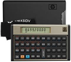 Calculadora Financeira HP 12C com 120+ Funções com Estojo e Pano de Limpeza