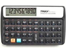 Calculadora Financeira Truly TR12C Platinum +120 Funções RPN