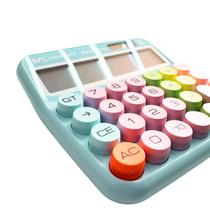 Calculadora Fofa 12 Dígitos Tom Pastel Pilha AAA Cor:Azul Candy