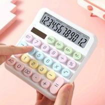 Calculadora Fofa Escolar escritório Multi função- Branca Calculadora Fofa Escolar escritório Multi função- Branca