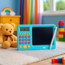 Calculadora Lousa Mágica 2 Em 1 Com Jogos De Matemática B-Max BM-F972