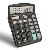 Calculadora M&G ADG98189 de 12 dígitos, dupla alimentação, preta Calculadora M&G ADG98189 de 12 dígitos, dupla alimentação, preta