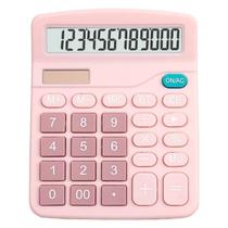Calculadora Mesa Comercial Escritório Grande 12 Dígitos Solar e Pilha Rosa Calculadora Mesa Comercial Escritório Grande 12 Dígitos Solar e Pilha Rosa