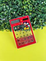 Calculadora Mickey Mouse Transparente C/Glitter Solar JHD-218-1