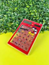Calculadora Mickey Mouse Transparente Solar Glitter JHD-218-1
