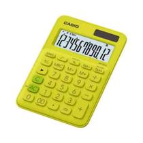Calculadora Mini de Mesa Casio Verde-Limão MS-20UC-YG-N-DC