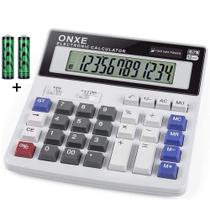 Calculadora ONXE com tela LCD extra grande de 12 dígitos Calculadora ONXE com tela LCD extra grande de 12 dígitos