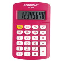 Calculadora Pessoal Procalc Pc986-P 8 Dígitos Pink Calculadora Pessoal Procalc Pc986-P 8 Dígitos Pink