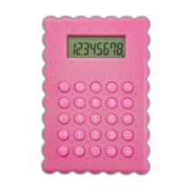 Calculadora rosa mini de bolso 8 digitos portatil estudante comércio