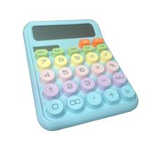 Calculadora solar colorida números grandes 12 digitos de mesa blogueirinha fofa meninas e meninos