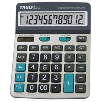 Calculadora Truly 896E-12 12 Digitos/Cinza