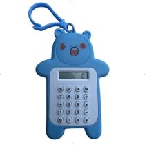Calculadora Ursinho Pequena Portátil de Bolso Eletrônica com chaveiro