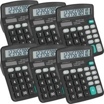 Calculadora YesBes, pacote com 6 unidades, 12 dígitos, solar, dupla alimentação Calculadora YesBes, pacote com 6 unidades, 12 dígitos, solar, dupla alimentação