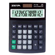 Calculadora Zeta de Mesa com 12 Dígitos ZT738 - CH Tech