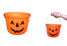 Caldeirão Abobora Grande Decoração Festa Halloween Kit 3Un Caldeirão Abobora Grande Decoração Festa Halloween Kit 3Un