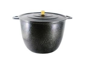 Caldeirão Alça Alumínio Craqueado com Tampa 16,7 Litros 34cm Caldeirão Alça Alumínio Craqueado com Tampa 16,7 Litros 34cm