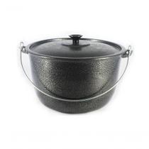 Caldeirão Alumínio Alça Galvanizada 12Cm Preto