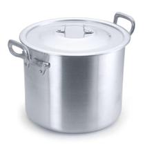 Caldeirão Alumínio com Tampa Linha Hotel Industrial 14,7L 28cm - Cajamag Caldeirão Alumínio com Tampa Linha Hotel Industrial 14,7L 28cm - Cajamag