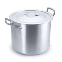 Caldeirão Alumínio com Tampa Linha Hotel Industrial 18,3L 30cm - Cajamag Caldeirão Alumínio com Tampa Linha Hotel Industrial 18,3L 30cm - Cajamag