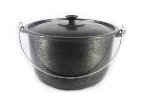 Caldeirão Alumínio Fundido Craqueado Alça Galvanizada 16cm Caldeirão Alumínio Fundido Craqueado Alça Galvanizada 16cm