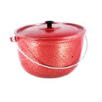 Caldeirão Alumínio Fundido Craqueado Alça Galvanizada 18cm