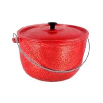 Caldeirão Alumínio Fundido Craqueado Vermelho 24CM 5L Diviforte