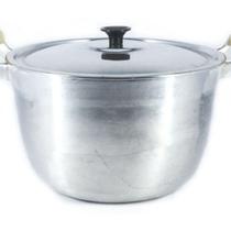 Caldeirão Alumínio Fundido Polido Alça de Madeira 12cm Caldeirão Alumínio Fundido Polido Alça de Madeira 12cm