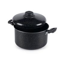 Caldeirão antiaderente 22cm 5L Preto Nacional