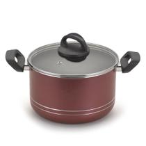 Caldeirão Antiaderente com Tampa de Vidro 26Cm 7L Cereja Nacional Caldeirão Antiaderente com Tampa de Vidro 26Cm 7L Cereja Nacional