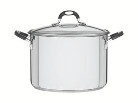 Caldeirão Astro Aço Inox com Fundo Triplo e Tampa de Vidro 28 cm 11,4 L Tramontina