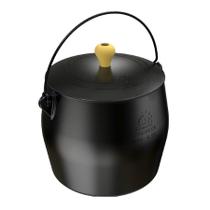 Caldeirão Bojudo Reto Ferro Fundido Com Tampa 20cm 4,3 Lts