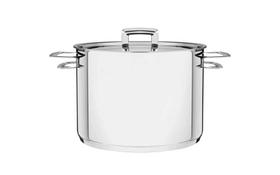 Caldeirão Brava Tramontina em Aço Inox Fundo Triplo com Tampa Plana e Alças 20 cm 4,6 L