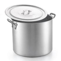 Caldeirão Com Aba E Tampa 22,5L Linha Profissional Alumínio Caldeirão Com Aba E Tampa 22,5L Linha Profissional Alumínio