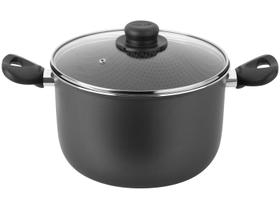 Caldeirão de Alumínio Multiflon Antiaderente Cinza com Tampa 8,5L 26cm Gourmet Caldeirão de Alumínio Multiflon Antiaderente Cinza com Tampa 8,5L 26cm Gourmet