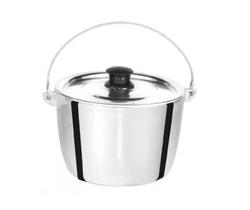 Caldeirão de Alumínio Polido Alça Galvanizada 12cm Caldeirão de Alumínio Polido Alça Galvanizada 12cm