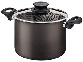 Caldeirão de Alumínio Tramontina Antiaderente - Chumbo com Tampa 11,7L 28cm Paris