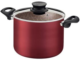 Caldeirão de Alumínio Tramontina Antiaderente Vermelho com Tampa 7,1L 24cm Paris